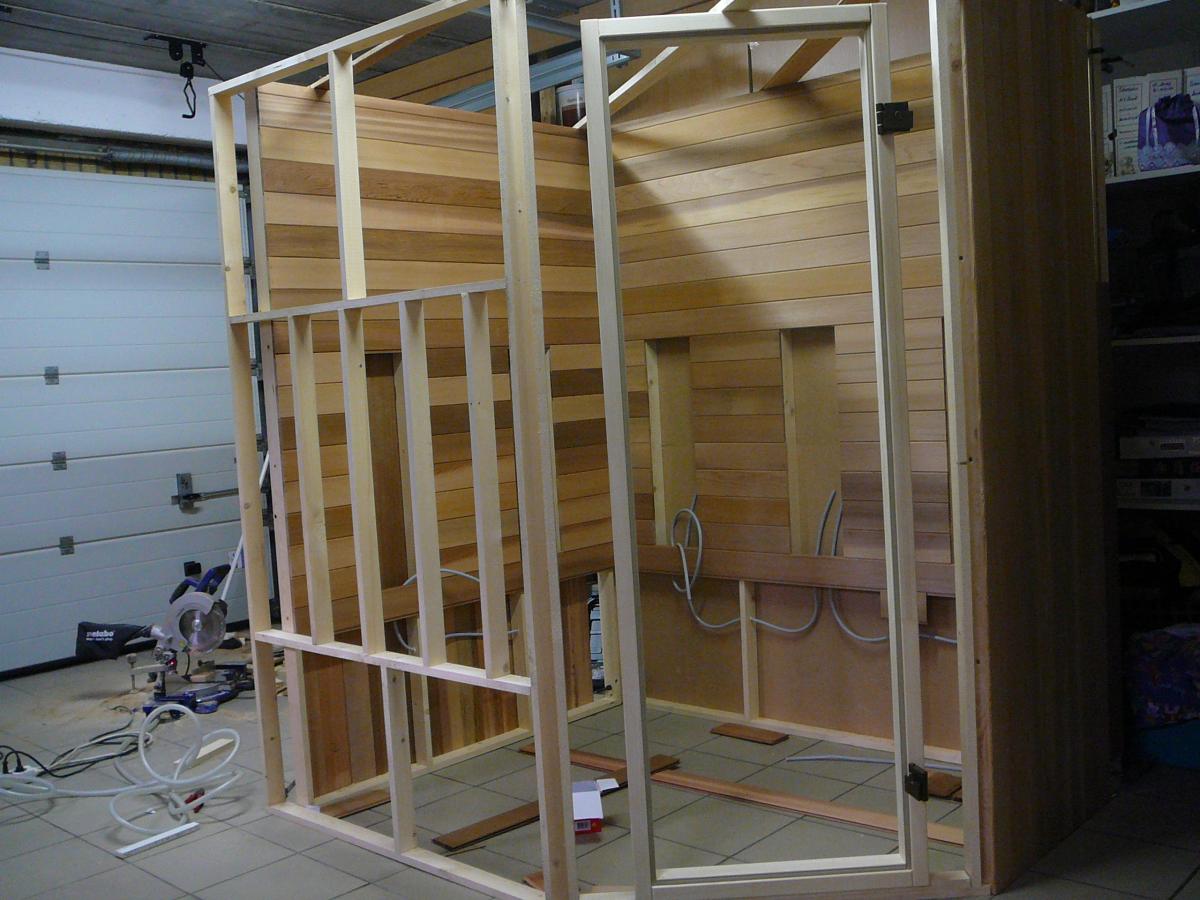 zelfbouw sauna