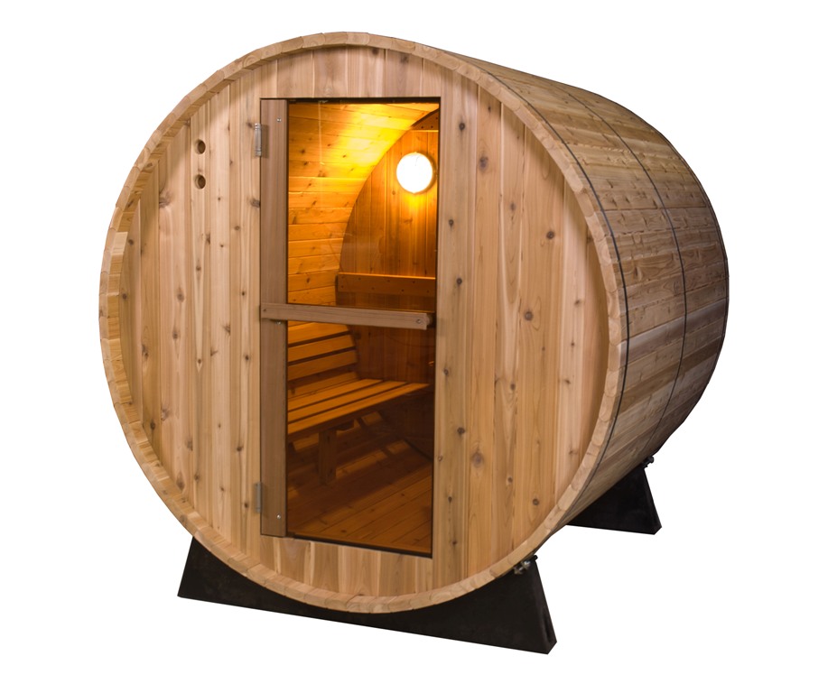 sauna barril rustique