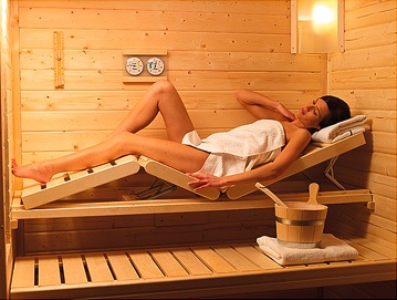ergonomisch sauna bank 